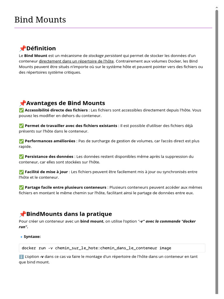 Bind Mounts | PDF | Fichier informatique | Logiciel système