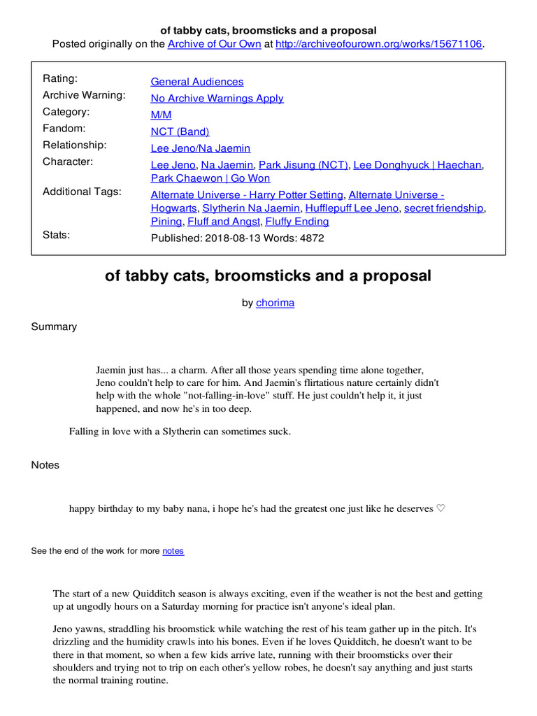 Of Tabby Cats | PDF | Harry Potter