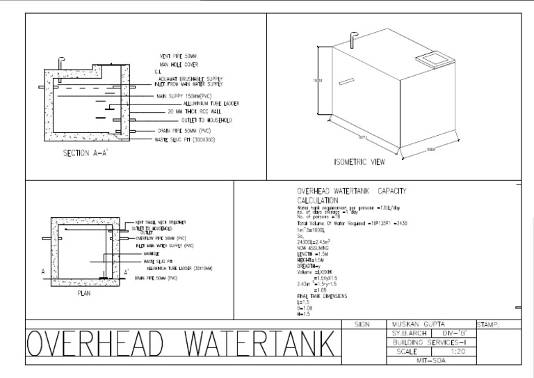 Over Head Tank | PDF