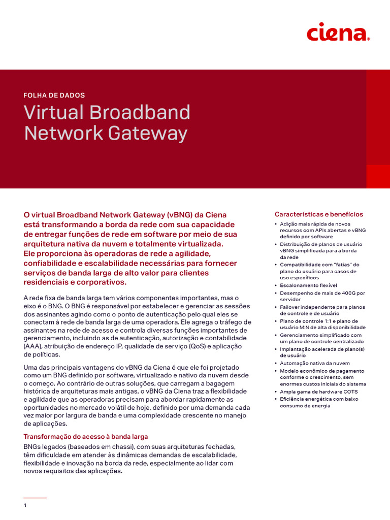 Virtual Broadband Network Gateway A4 DS PT BR | PDF | Rede de ...