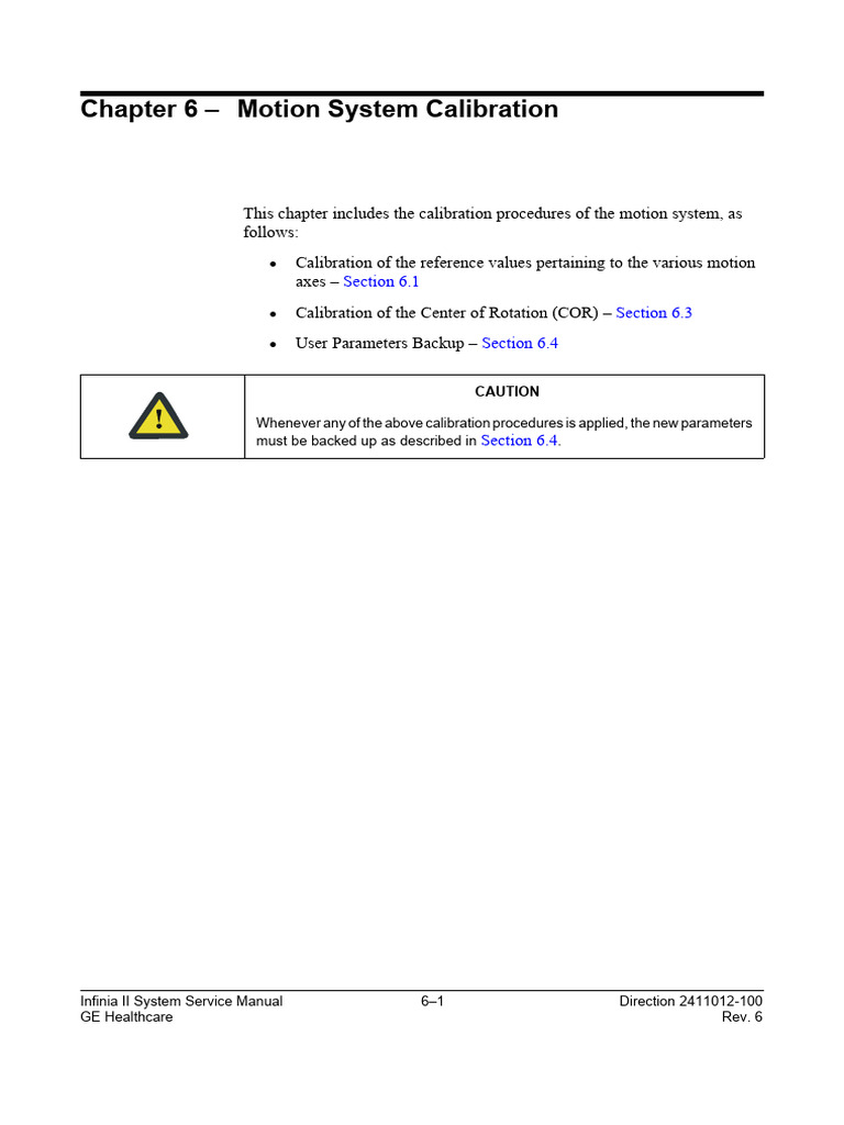 6-Motion System Calibration | PDF | Calibration | Rotation