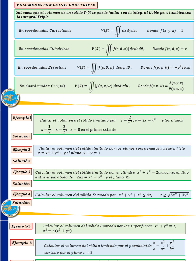 Clase 7 - Mate III - Integrales Triples 3 | PDF