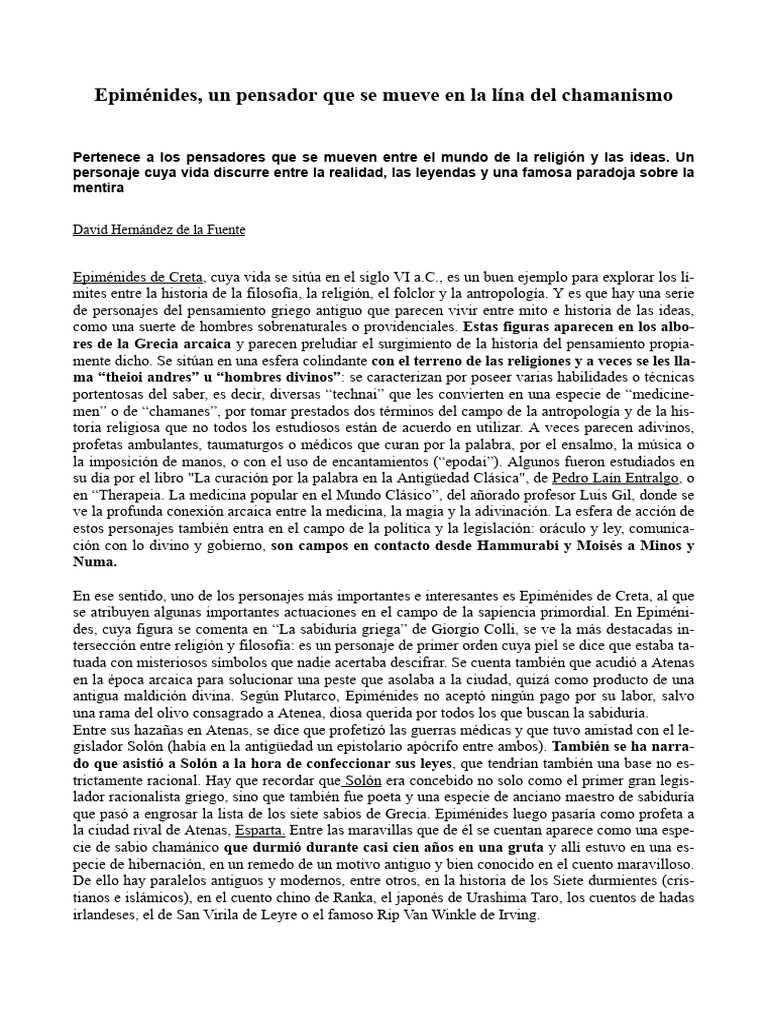 Epiménides | PDF