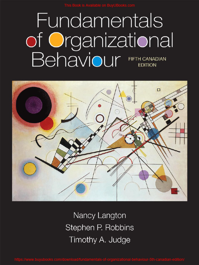 Fundamentals of Organizational Behaviour (5th Canadian Edition) PDF ...