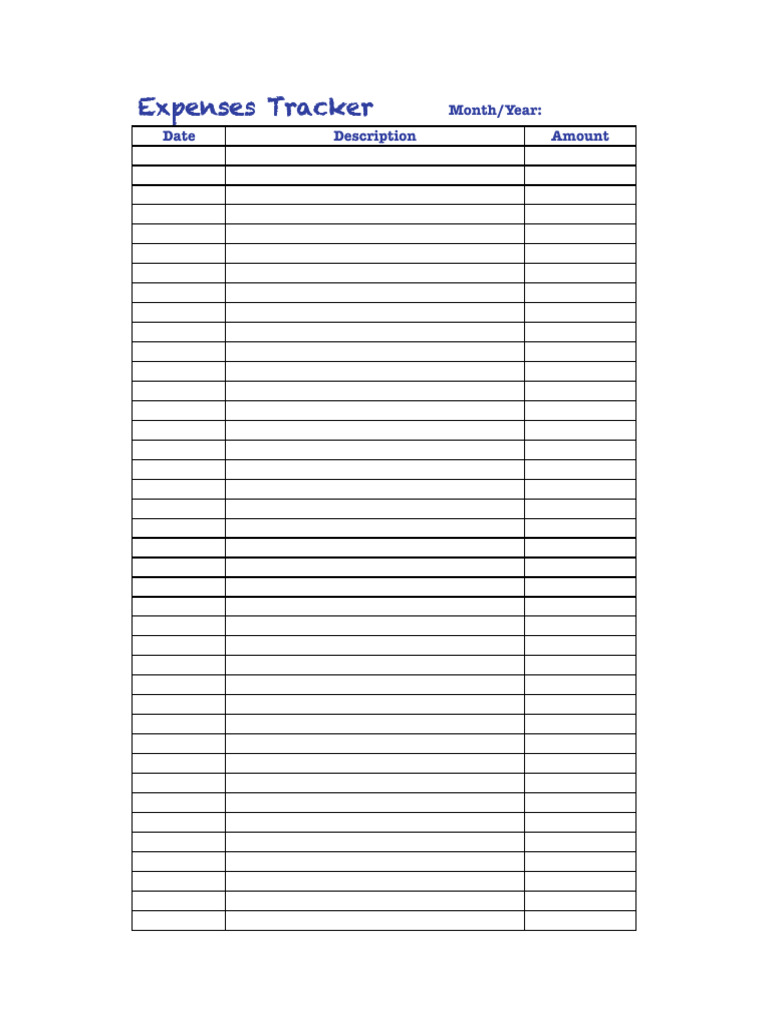 Expenses Tracker PDF | PDF