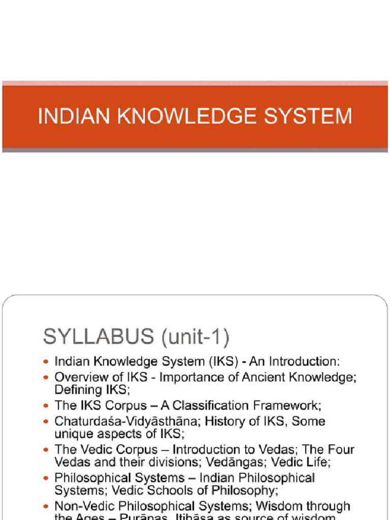 IKS Unit 1 | PDF