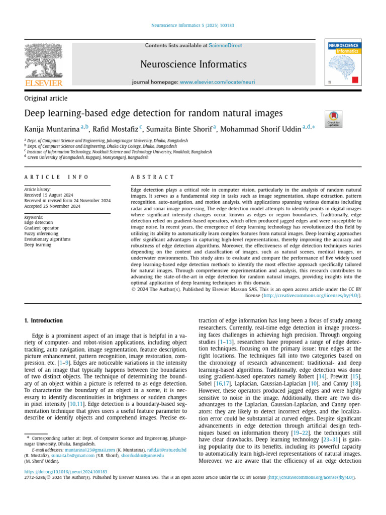 Deep Learning-based Edge Detection for Random Natural Images | PDF ...