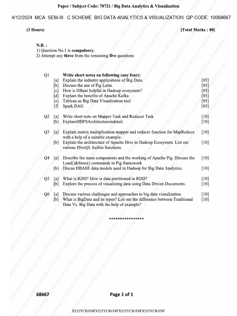 Big Data Analytics and Visualization | PDF