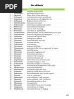 Comprehensive List of Manias A-Z | PDF | Mania | Delusion