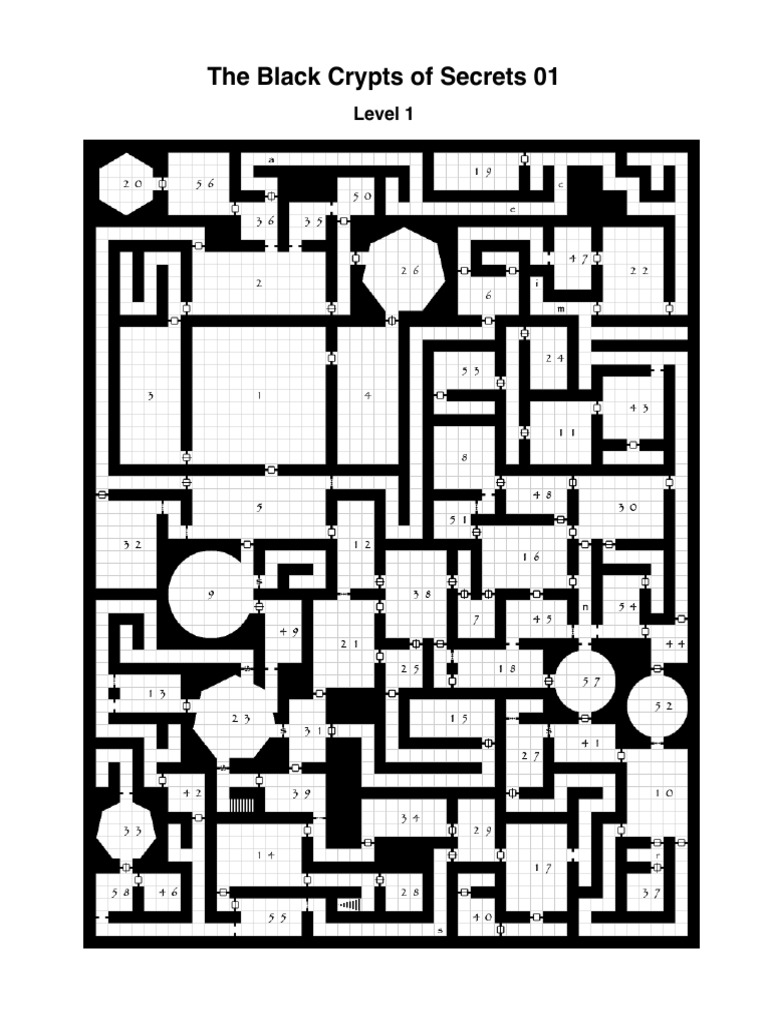 The Black Crypts of Secrets 01 | PDF | Door