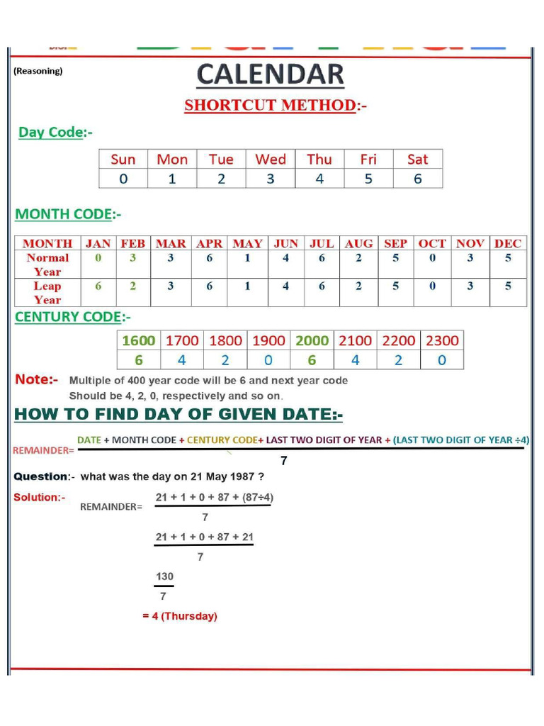 Calendar | PDF