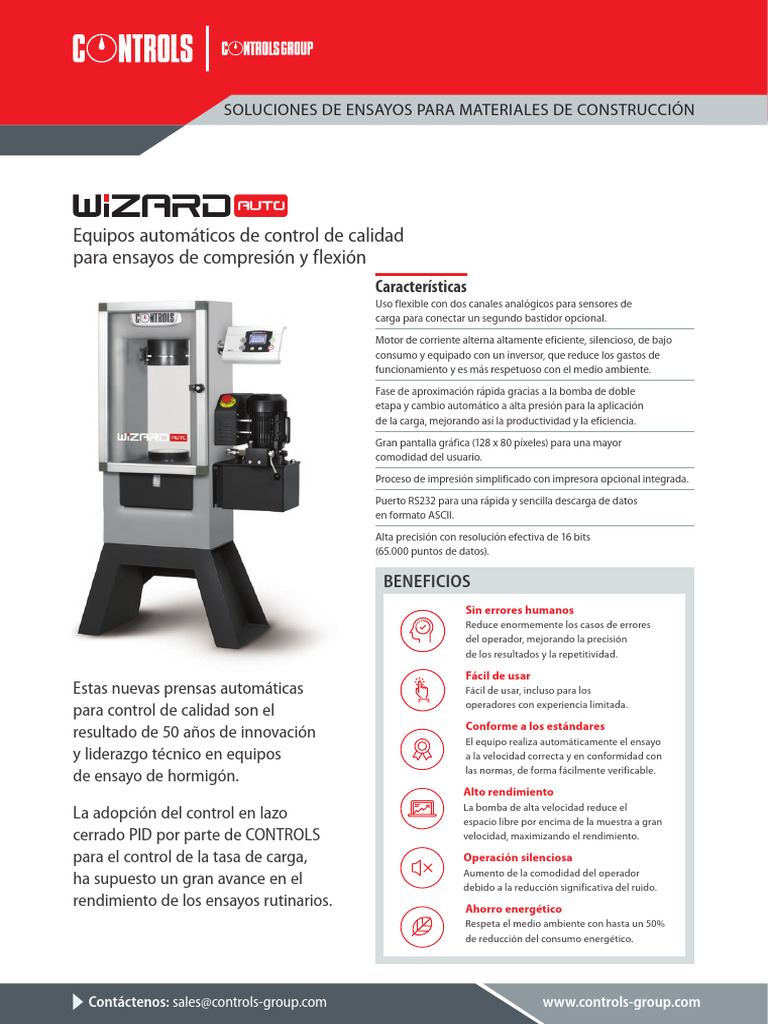 Wizard Auto Datasheet ES | PDF | Impresora (Computación) | Informática