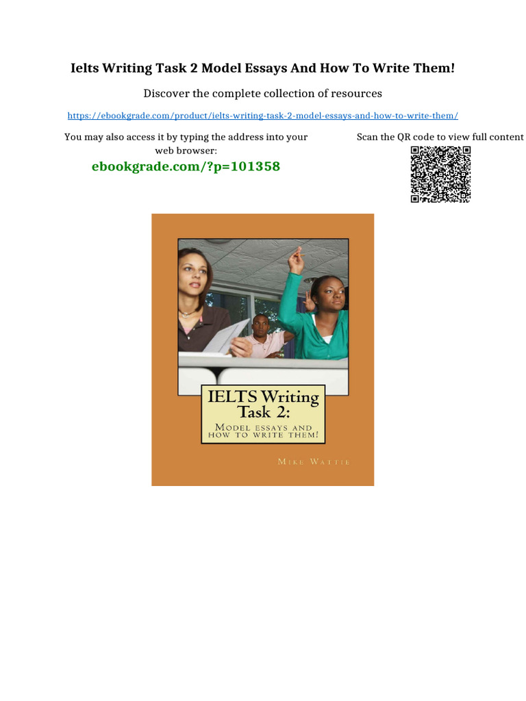 IELTS Writing Task 2 Model Essays and How To Write Them! No Waiting ...