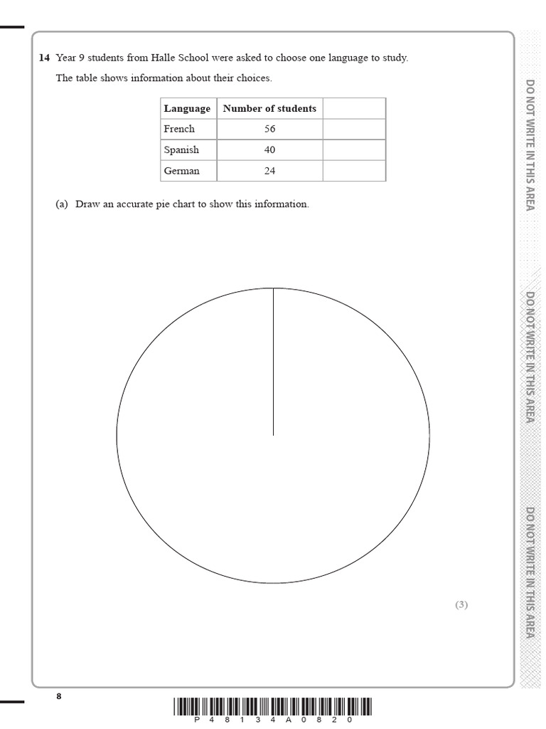 Statistics Worksheet GCSE Math (Foundation Tier) | PDF | Laptop