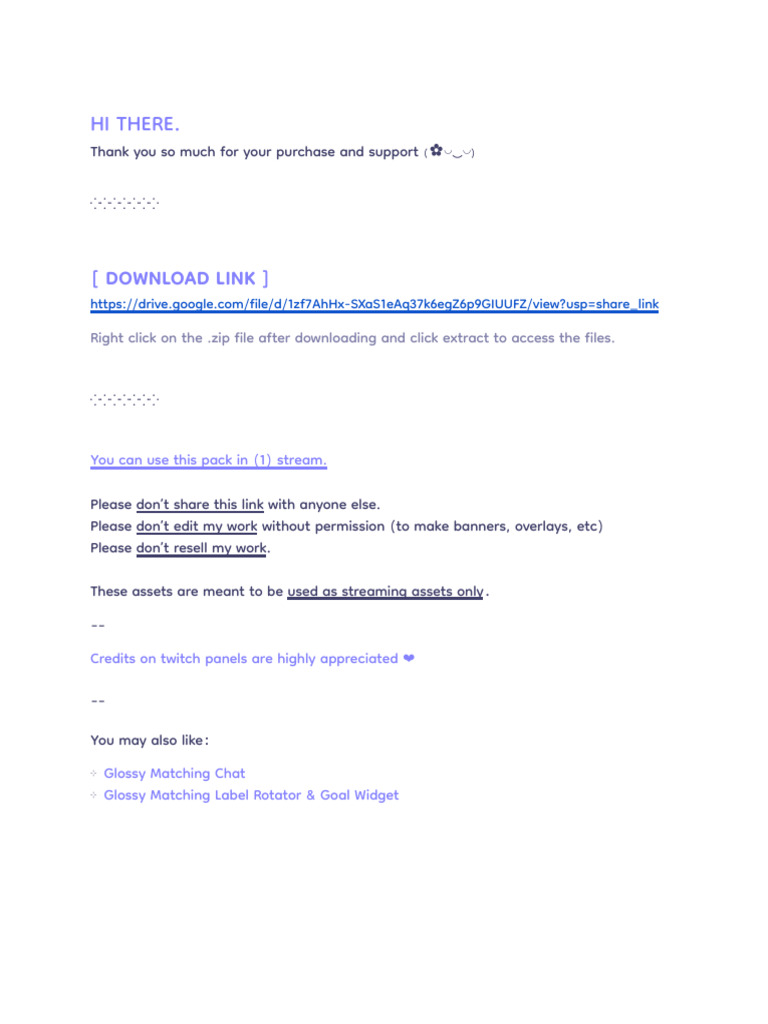 Glossy Pack Instructions | PDF | Icon (Computing) | Computing