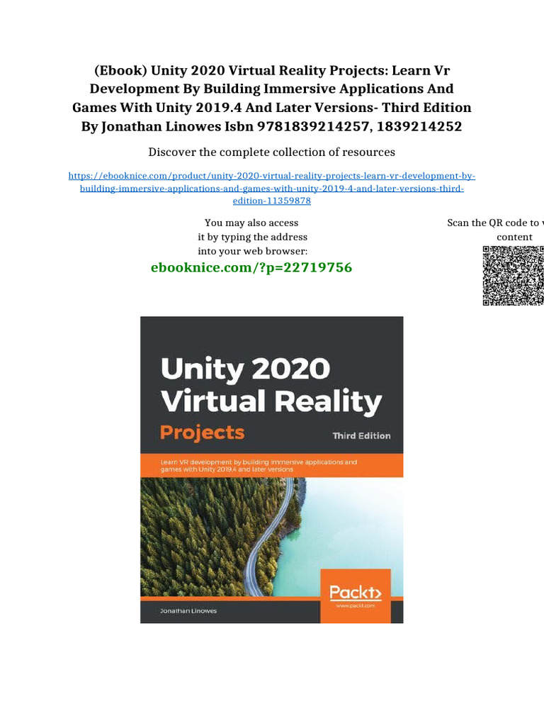 (Ebook) Unity 2020 Virtual Reality Projects: Learn VR development by ...