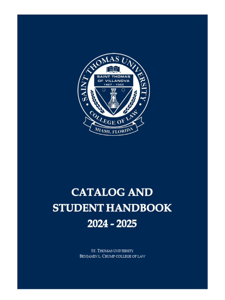 STU Law Catalog Student Handbook | PDF | University And College ...