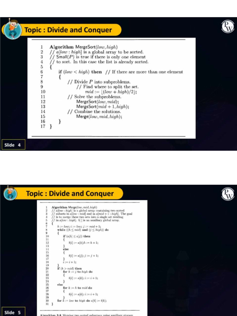 Merge Sort | PDF