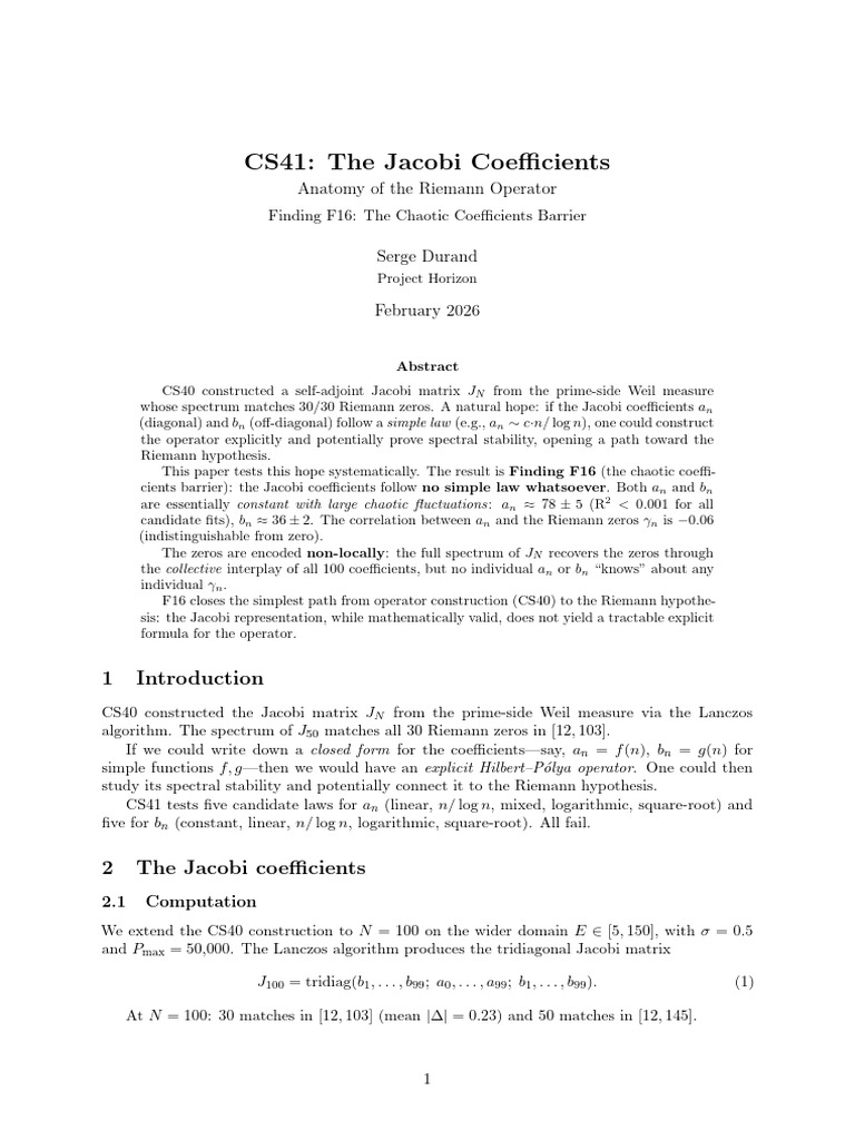 CS41 The Jacobi Coefficients | PDF | Matrix Theory | Applied Mathematics