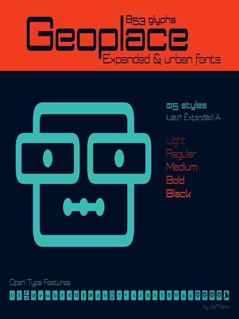 Specimen Geoplace Family Fonts | PDF | Punctuation | Orthography
