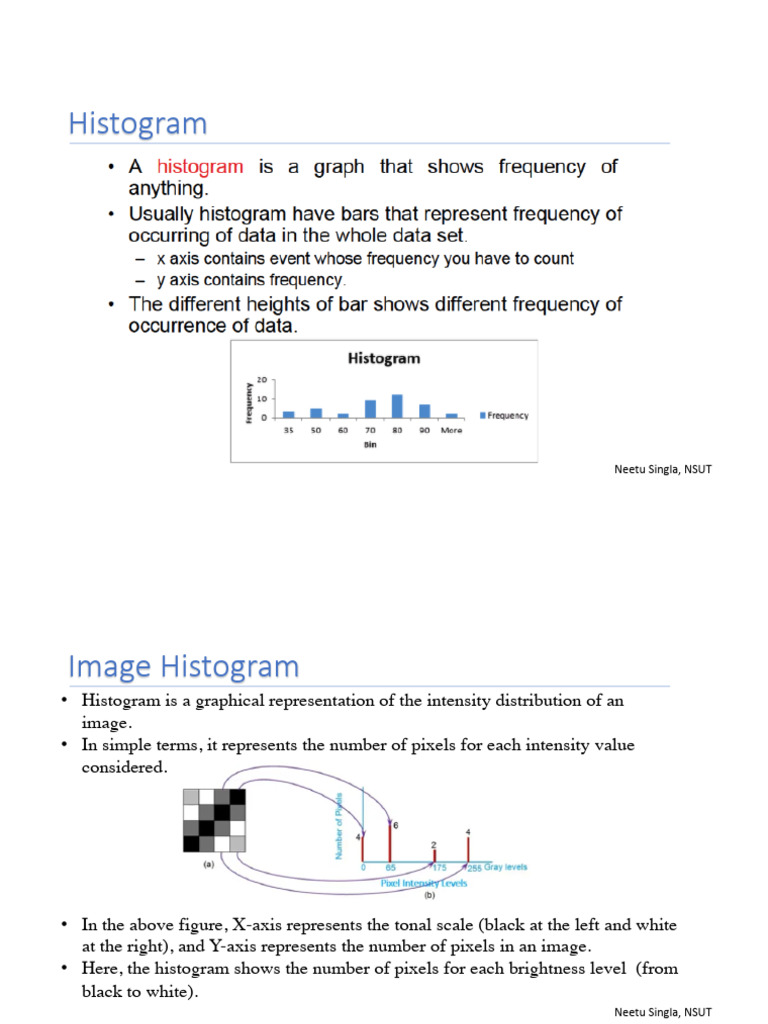Lecture Histogram Equalization 2 2 | PDF | Histogram | Computer Graphics