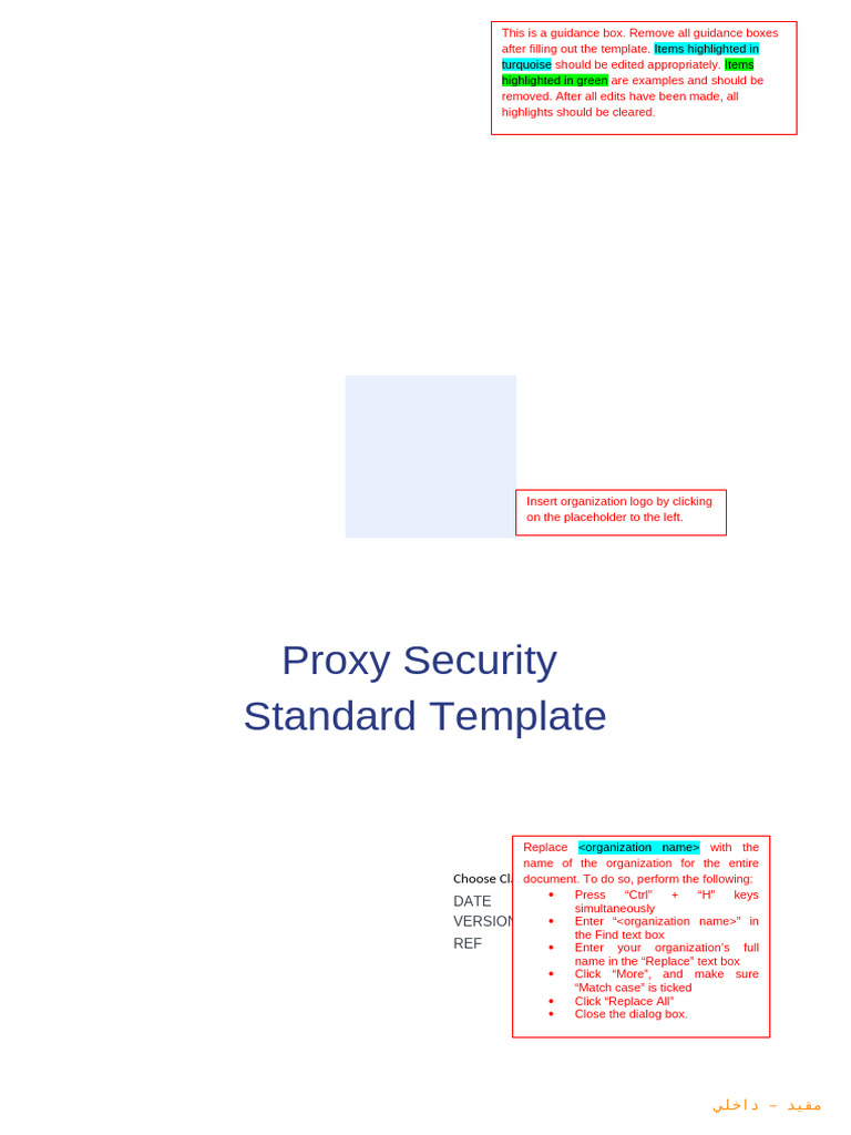 Standard Proxy Template en | PDF | Proxy Server | World Wide Web