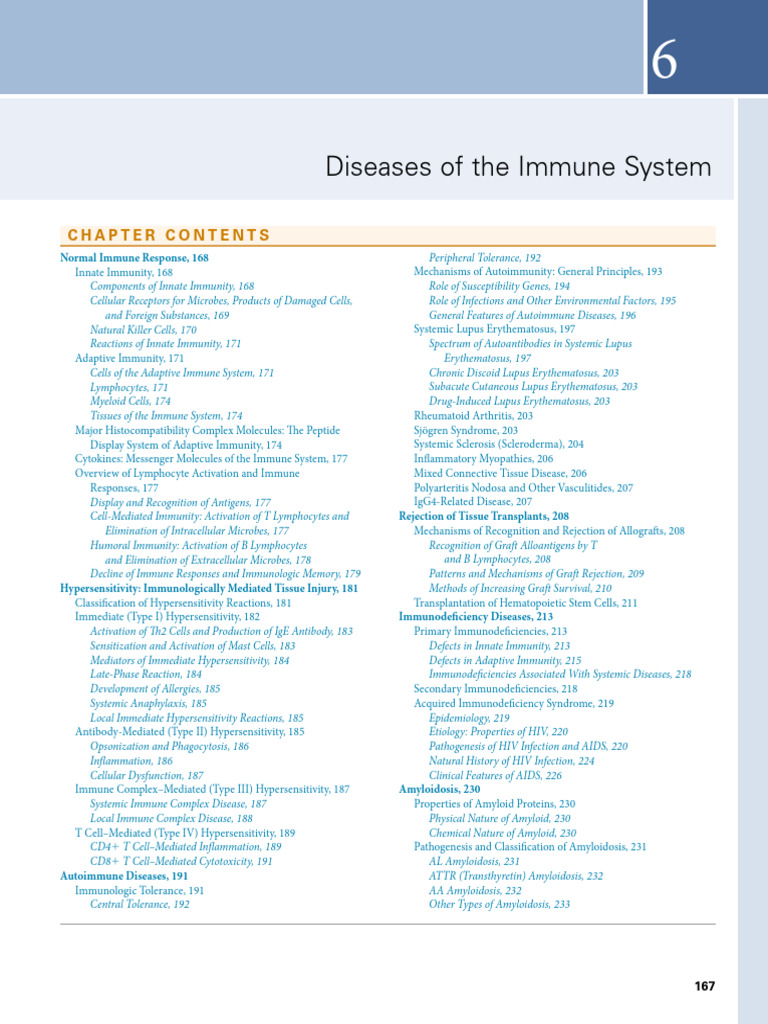 Diseases of The Immune System | PDF | Immune System | T Cell