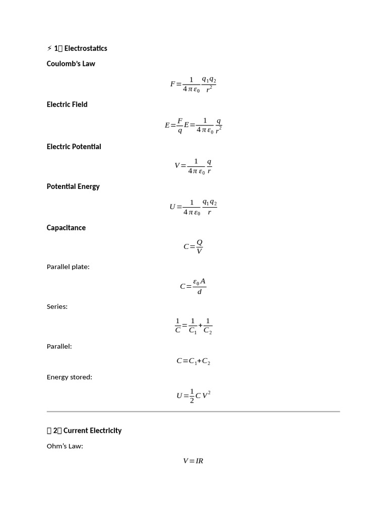 Phy Final | PDF | Electricity | Inductor