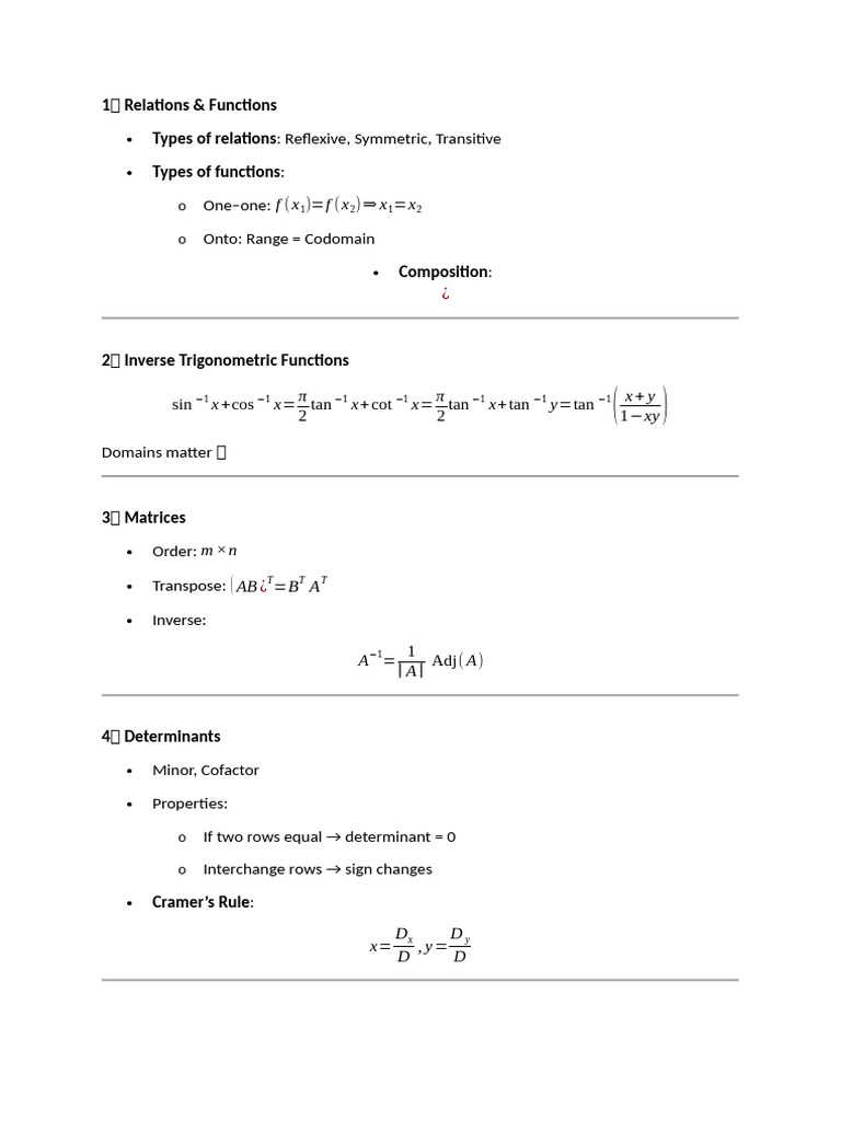 Maths | PDF | Function (Mathematics) | Abstract Algebra