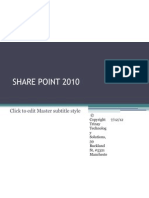 Share Point 2010: Click To Edit Master Subtitle Style