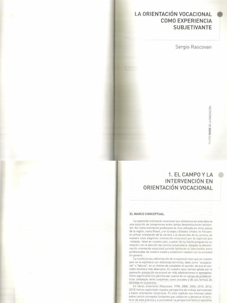 Rascovan El Campo y La Intervencion | PDF