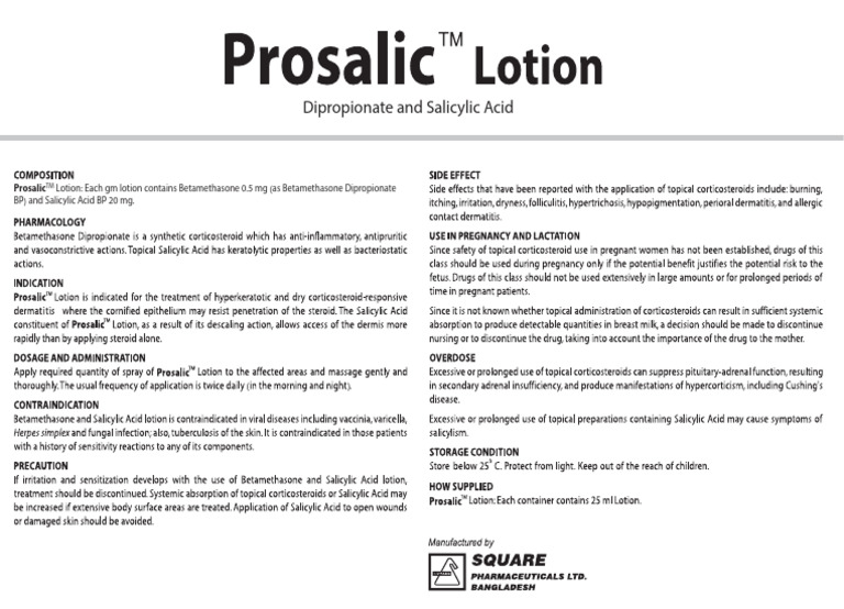 Pdoc Prosalic Lotion | PDF