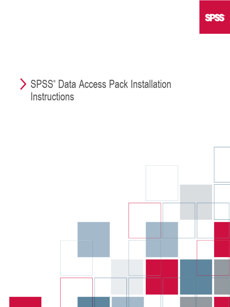 SPSS Data Access Pack Installation Instructions | PDF | Spss | Databases
