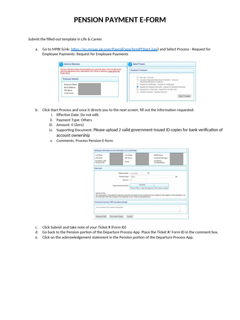 Pension Eform | PDF