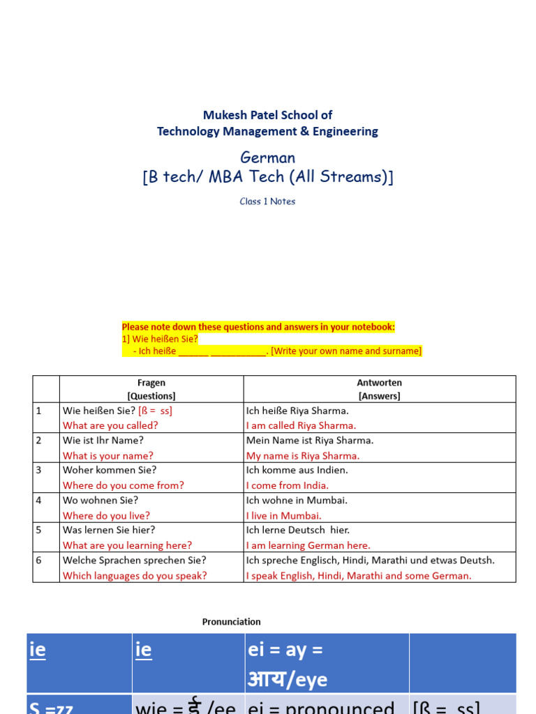 1 Class 1 Notes | PDF