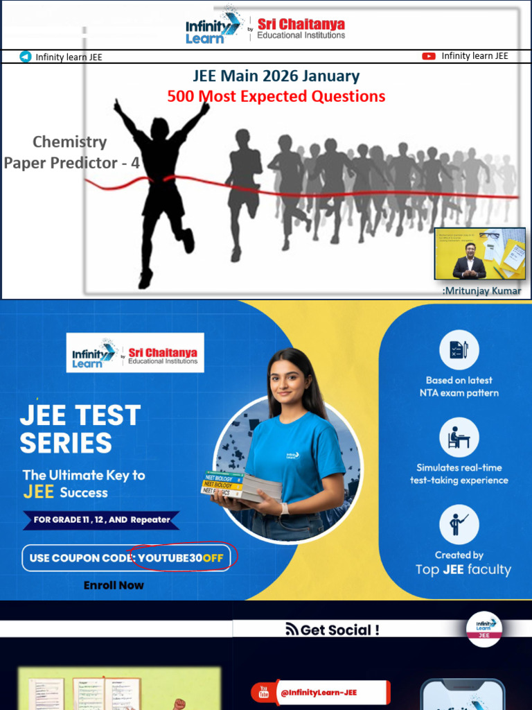 Session PDF ? 500 Most Expected Questions JEE Main 2026 Paper Predictor ...