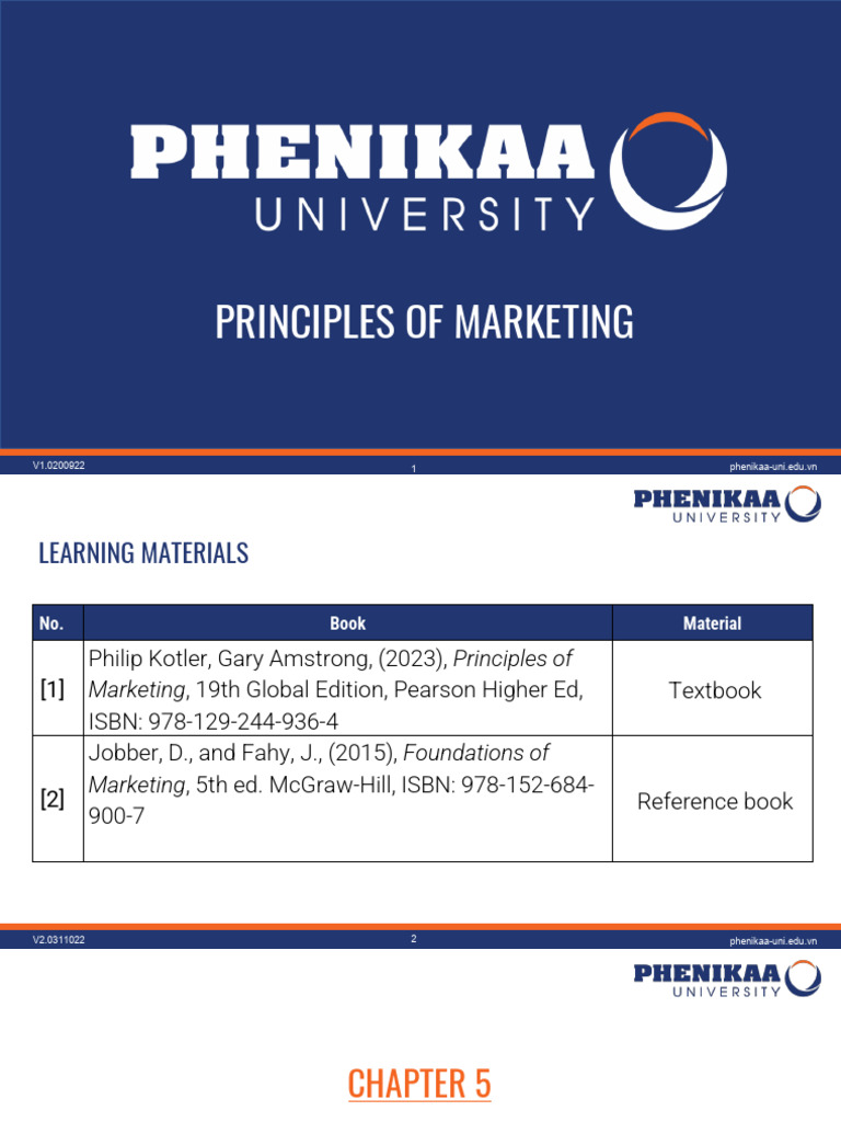 Principles of MKT - Chapter 5 - Part 1 | PDF | Market Segmentation ...