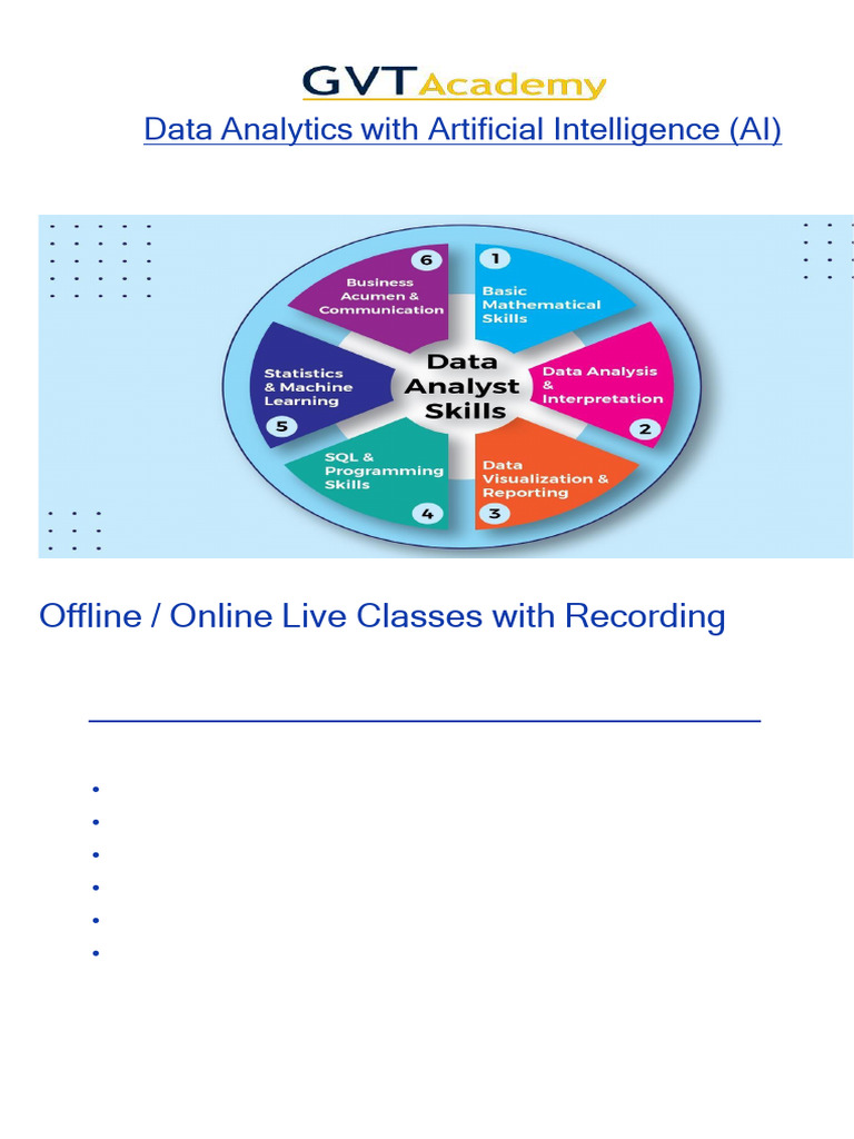 GVT Academy Data Analyst Training New | PDF | Microsoft Excel | Visual ...