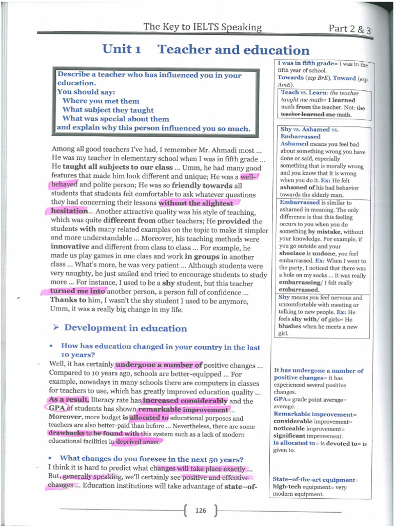 The Key To IELTS Speaking | PDF