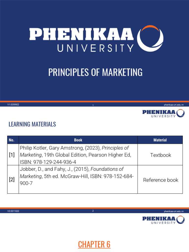 Principles of MKT - Chapter 6 - Part 1 | PDF | Brand | Product (Business)