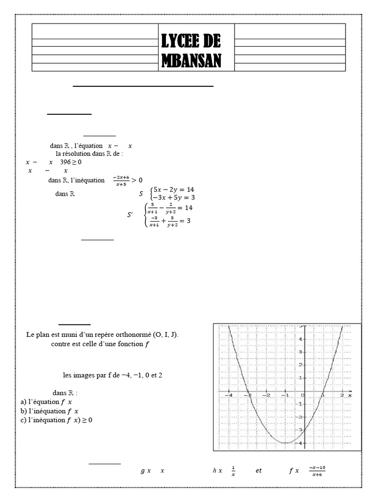 Maths PA Seq3 24-25 Mbansan Cyrillo | PDF | Mathématiques