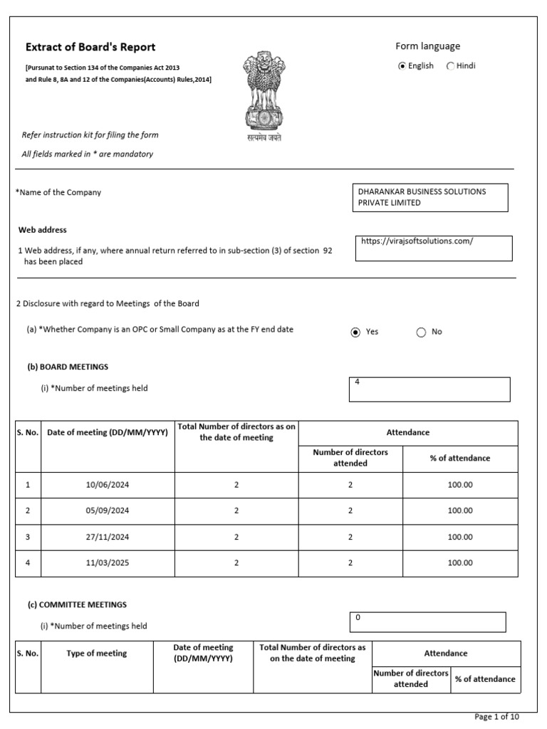 Extract of Board's Report | PDF | Audit | Auditor's Report