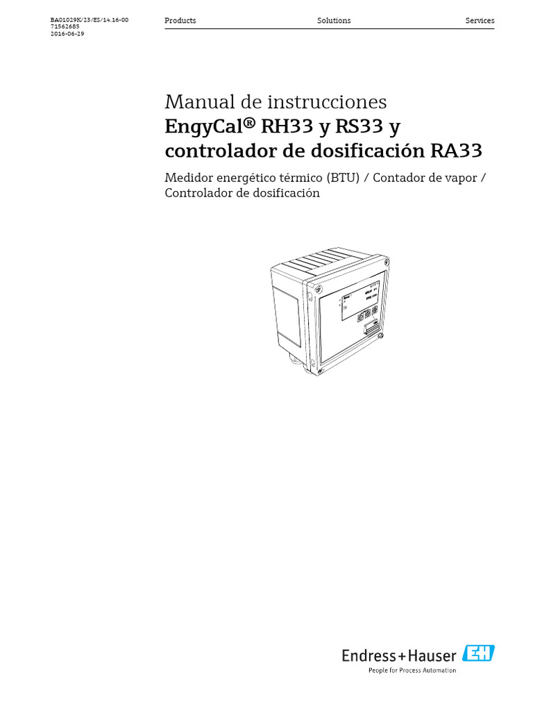 BA01029KES - 1416-00-Modbus EngyCal RH33 | PDF | Byte | Electrónica