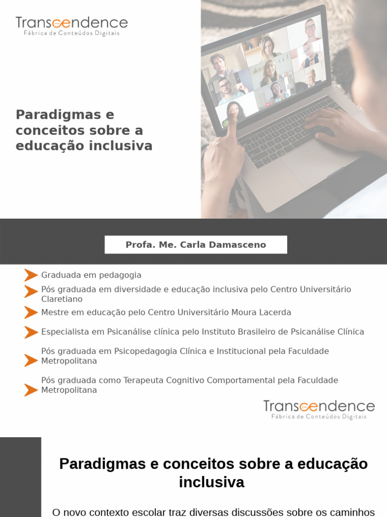 Apostila - Paradigmas e Conceitos Sobre A Educação Inclusiva | PDF ...