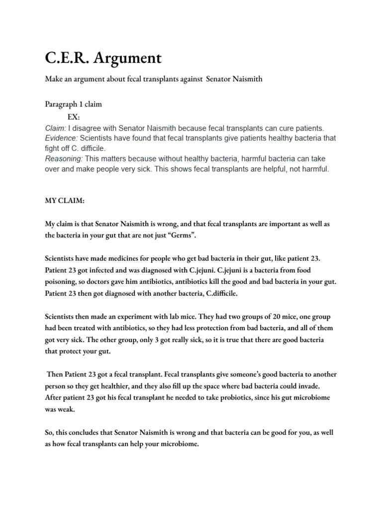 1.2.7 C.e.r Argument | PDF