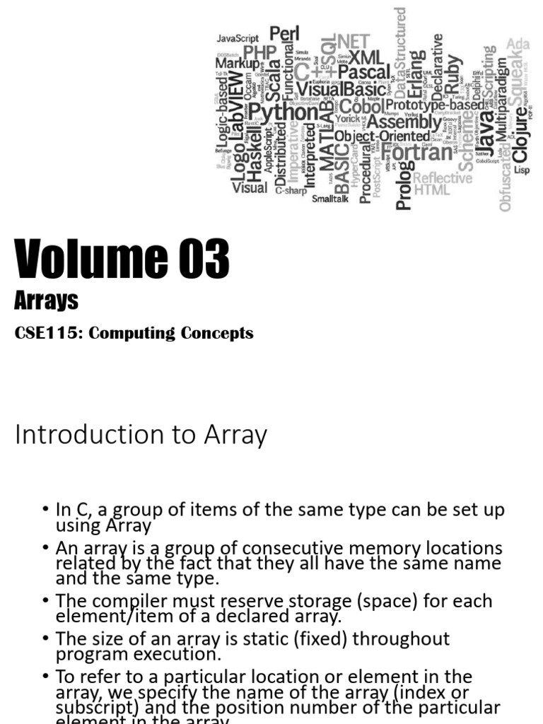 Volume-3,4 (CSE115) | PDF | Pointer (Computer Programming) | Computer File