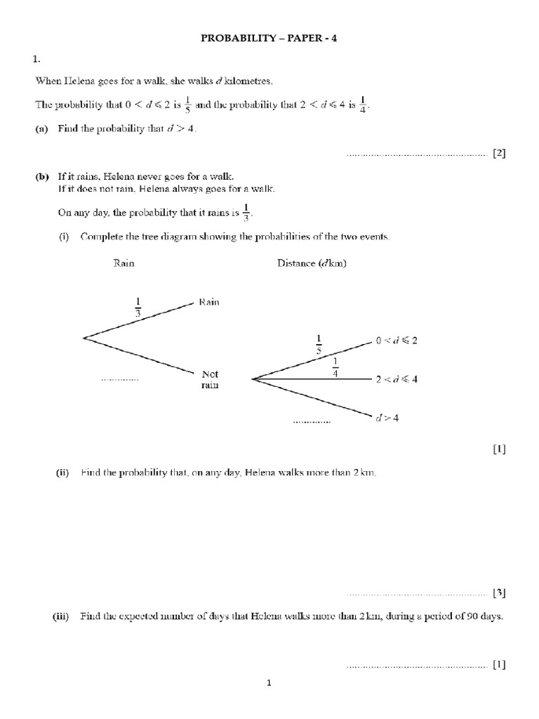 4 - Probability - Paper - 4.Docx | PDF