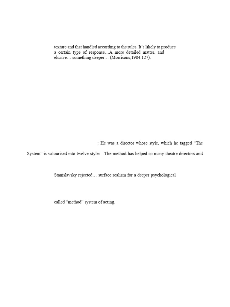A Review of Directorial Styles in The Western Theatre | PDF | Theatre ...