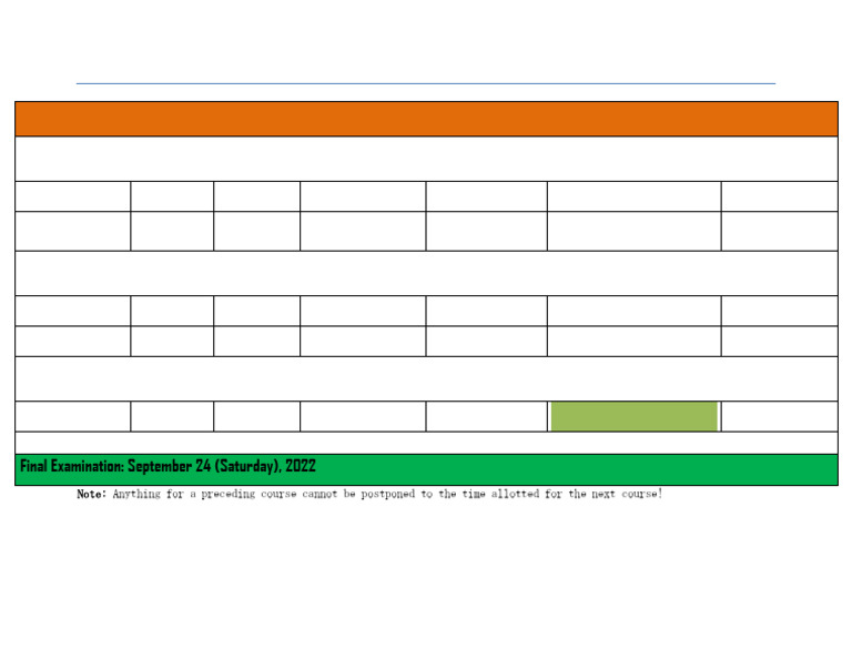 Health Promotion Class Schedules | PDF