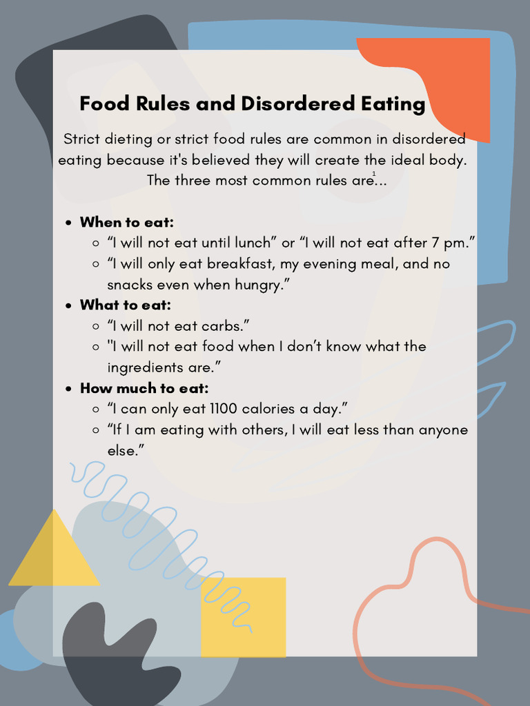 Food Rules | PDF | Dieting | Meal
